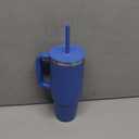 Hydro Flask Travel Tumbler with Handle, Lid and Straw - Insulated Stainless Steel in 40 Oz Cascade