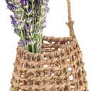 Hiceeden Woven Front Door Basket, Water Hyacinth Hanging Wall Flower Basket, Wall Decor Boho Decoration Veggies Storage Basket for Home, Pantry, Garden, Farmhouse