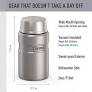 THERMOS Stainless King VacuumInsulated Food Jar, 24 Ounce, Matte Steel
