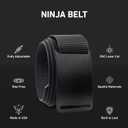 GRIP6 Classic Belt - 1.5-Inch Adjustable Nylon Belts - Versatile Lifestyle and Tactical Belt for Men and Women (Black, M)