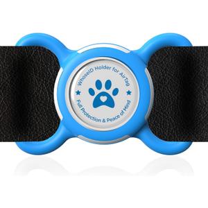 2 x Airtag Dog Collar Holder, Durable & Lightweight Airtag Case, Slide-on Waterproof Protective Air Tag Holder for Dog Collar - for Dogs and Cats (Blue, Large) 2 x Airtag Dog Collar Holder, Durable & Lightweight Airtag Case, Slide-on Waterproof Protective Air Tag Holder for Dog Collar - for Dogs and Cats (Blue, Large)