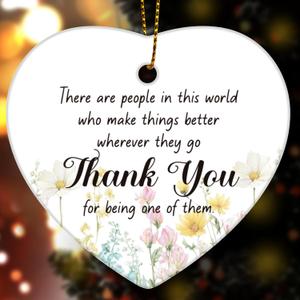 2 x Thank You Gifts for Women Men, Appreciation Ornaments Gifts for Boss Coworkers Teacher Nurse Manager