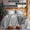 LBRO2M 100% Pure Linen Sheet Set Deep Pocket Up to 16" Bed Sheets Sets, Natural Flax Beddings Soft, Breathable, Comfortable for All Seasons 4 Pcs Sheet Set King Size, Grey