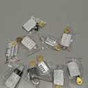 Kenning 10 Pcs Combination Padlock 4 Digit Combination Lock with Keys Locker Resetable Security Outdoor Waterproof Gate Lock for School Sports Gym Locker Employee Fence Case (Silver and Black)