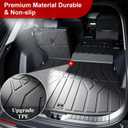 PWY Cargo Mat with Backrest Mat Replacement for Toyota RAV4 2019-2025 (Include Hybrid) All Weather TPE Trunk Cargo Liner with Seat Back Mat, Car Mat Accessories