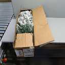 4.5-ft Pencil White Artificial Christmas Tree