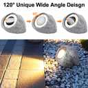 SAMVOL Garden Rock Lights Outdoor - IP65 LED Waterproof Rock Spotlight 24V 3000K, Adjustable Lighting Angle,Decorative Garden Stone Lights for Pathway, Walkway, Yard, Patio (24 Watts)