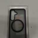 TORRAS Magnetic Shockproof for Samsung Galaxy S25 Case, Fit for MagSafe, 4X Military Grade Protection, Translucent Hard Back Slim Case for Samsung S25 Case, Anti-Fingerprint Anti-Scratch, Black