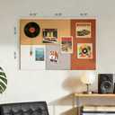 6 Pack Large Felt Bulletin Board, 15.7" Self-Adhesive Tiles, 4-Color, 15.7 x 15.7 x 0.31 in-6pcs