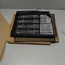 Amazon Basics Sturdy Rectangular Desktop Organizer with 3 Trays, Sliding Drawer and Hanging File Holder for Office Supplies, Black