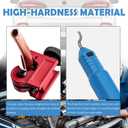 2026 Upgraded Brake Line Flaring Tool Kit,Professional Double & Single Brake Flare Tool Kit with 7 Adapters & Cutter/De-Burrer,Portable Brakes Line Repair Kits for Most Vehicles