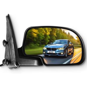 SCITOO Right Passenger Side View Mirror Fit for 1999-2002 For Chevy Silverado 1500 2500 3500 For GMC Sierra 1500 2500 3500 Chrome Power Adjustment Power Heated Rear View Side View Mirror, Metallic Finish