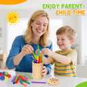 Montessori Toys: 3 in 1 Wooden Color Sorting Toys for Toddlers 3 4 5, Fine Motor Skills Sensory Toy and Color Matching Toy for Preschool Learning Activities, Girls and Boys Gifts