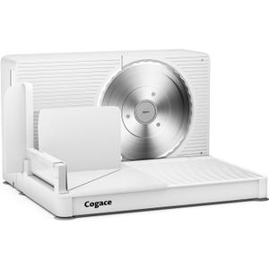 Foldable Meat Slicer, Electric Food Slicer with RSG 6.7" Stainless Steel Blade, Child Lock Protection, 0-20mm Adjustable Thickness, Food Slicer Machine for Meat Bread Cheese Fruits and Vegetables