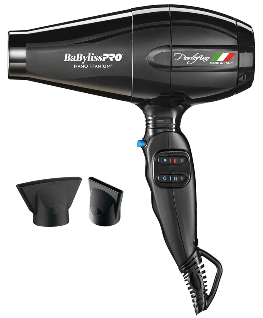 BaBylissPRO Nano Titanium Italian Portofino Hair Dryer - Professional 2000 Watt Blow Dryer