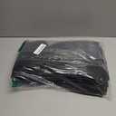 Sabary 5 Pcs Water Barrier 5 ft x 6.5 inch Absorbent Flood Barriers Home Sandless Sand Bags for Flooding Reusable Water Absorber Snake for Rain Hurricane Garage Basement Door (Black)