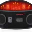 CUEHEAT Heated Waist Belt, Cordless Heating Pad for Low Back, Electrical Heating and Massage, Rechargeable Battery Powered (Dark Black, 45 inches)