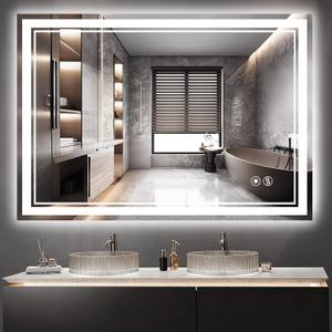 COLMERD 40 x 28'' Bathroom Mirror with Lights,Anti-Fog, Smart Mirror