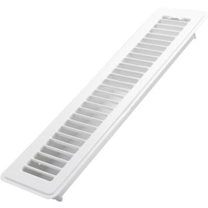 2x14 Inch Floor Register - Heavy Duty Steel Walkable Floor Vents - Easy Adjust Air Supply Lever - Vent Covers for Home (White)