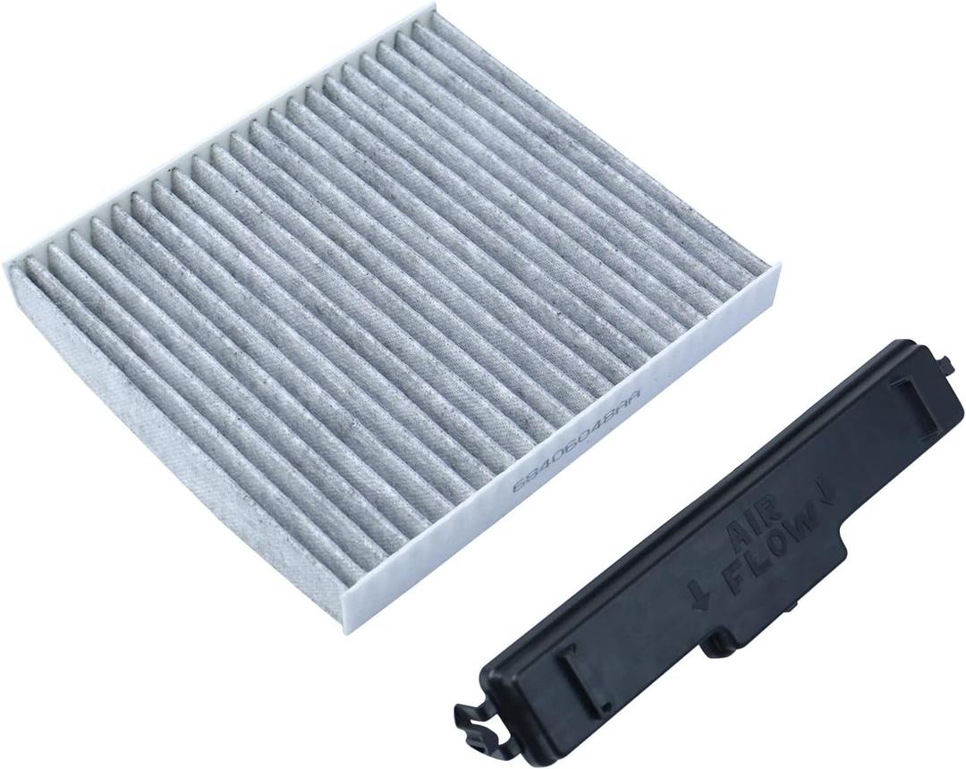 Carbon Cabin Air Filter kit Compatible with Dodge Ram 1500 2500 3500 4500 5500 2007-2012 Mazda CX-7 Air Conditioning Filter & Access Door Replace 68406048AA