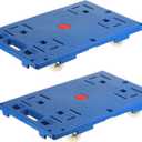 MECCANIXITY Furniture Dolly Furniture Movers with 4 Wheels 154lbs Capacity Moving Dolly for Heavy Furniture Goods Home Big Flat Dolly Cart Blue 2 Pack
