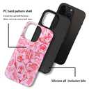 Case for iPhone 16 Pro Max,Frosted Case for Women Girls,Drop Scratch Protective Cover-Sea Life Ocean Shark Marine Pink