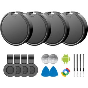 Air Tags for Android,Air Tags-4 Pack Android,Android Tracker Tags with 4 Case,2 Year Battery Life,Google Find Trackers for Google'S Find Hub App,IP65 Waterproof Luggage Tracker Android for Keys