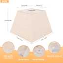 Beige Lamp Shade, 8''x8''Top 13''x13''Bottom 10'' Height, Square Lampshade Replacement Lamp Shade Natural Linen Hand Crafted for Table Lamps Floor Lamps Pendent Light, Assembly Required