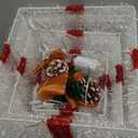 Christmas Lighted Gift Boxes Decorations Set of 4, 2.8Ft Stackable Christmas Nesting Boxes Battery Operated with Timer for Home and Party Decoration