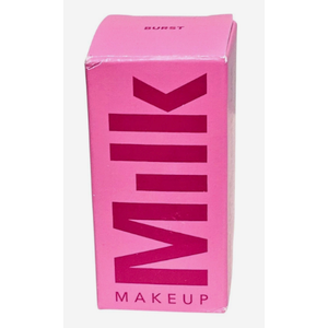 Milk Makeup Cooling Water Jelly Tint – LongLasting Sheer Lip + Cheek Stain with Firming Vegan Collagen + Hydrating Aloe – Transfer Proof, Buildable Lip Tint + Blush – Burst (Poppy Pink), 0.17 oz