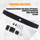 RANSOTO Tailgate Molding Trim Compatible with 2017-2022 Ford F250 F350 F-250 F-350 Super Duty Flexible Flex Step Rear Center Truck Spoiler Protector Cover Replaces FO1904134