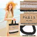 Large Straw Beach Bag for Women Summer Woven Shoulder Tote Bag Straw Purses and Handbags for Vacation | Large, Straw, Summer, Woven, Straw Purses, for Vacation