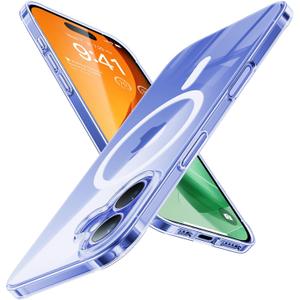 TORRAS Magnetic Slim-Fit for iPhone 16 Case 6.1 inch, Ultra-Thin 16 Phone Case Compatible with MagSafe Phone 16 Case, Light Anti-Scratch Matte Hard PC Bayer OriginFit, Clear