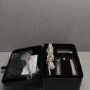 5-in-1 Professional Hair Dryer Brush, Powerful Multi-Styler with Auto-Wrap Curlers, Fast Drying Curling Straightening Volumizing Without Heat Damage, Storage Case Best Gift for Girl/Women (Gold)