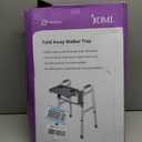 DMI Walker Tray, Rollator Tray, Mobility and Walker Accessory Tray Table Fits Most Standard Walkers, Folding with Two Cup Holders and Tool Free Assembly, 16 x 11.8 inch