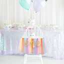 Rainbow High Chair Banner for 1st Birthday - Unicorn Theme Party Decoration with Tulle Tutu, Adjustable 'One' Pennant, 80in Ribbon - Baby Shower, Birthday, Thanksgiving