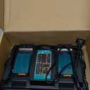 DC18RD 14.4V-18V Rapid Dual Ports Charger for Makita 18V Battery, Compatible with Makita 14.4V-18V Battery BL1850B BL1860B BL1830B BL1840B BL1820B & Charger DC18RC DC18SF DC18RT