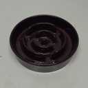 LE TAUCI Ceramic Slow Feeder Dog Bowls Small Breed, 0.6 Cups Dog Food Dish for Fast Eaters, Puzzle Bowl for Small Dogs and Cats,Purple