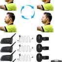 Maxquall Referee Communication System 4 Person, V4 Plus Referee Headset Football Wireless Bluetooth Soccer Intercom Built-in Pairing Memory-Latest Chip-Newly Designed Earpiece(4V4(L Earphone))