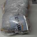 Rectangular Stool Cushion Set of 2, Soft Saddle Stool Cushions with Ties, Nonslip and Washable, Grey, 18 x 10.5 x 4 Inch