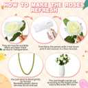 Tigeen 150 Pcs Artificial Silk Roses Flowers Bulk for Weddings, Valentine's Day & Home Decor - Realistic Long Stem Flowers(White)