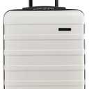 Cabin Max Anode 44L 55x40x20cm (22x16x8inch) Carry On Hand Luggage Suitcase - Lightweight, Hard Shell, 4 Wheels, 3 Digit Combination Lock (White)