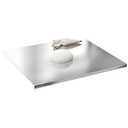 Stainless Steel Cutting Boards for Kitchen, 304 Stainless Steel Chopping Boards with Lip and Non-slip silicone pad for Countertop Cutting Meats Fruits, Easy To Clean(19.6 * 23.6 * 0.06inch)
