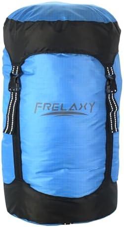 Frelaxy Compression Sack, 40% More Storage! Compression Stuff Sack, Water-Resistant & Ultralight Sleeping Bag Stuff Sack - Space Saving Gear for Camping (Blue, XXL)