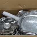 Stainless Steel Cookware Set - 15 Pieces Pots and Pans Nonstick Pot and Pan Set Includes 1 Frying Pans, 5 Pots, 6 Lids and 3 Utensils, with Stay Cooling Handle, Induction & Oven Safe