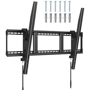Suptek Heavy Duty Tilted TV Wall Mount for 60-120" TVs – 220Lbs, Fits 3 Studs of 16" and 2 Studs of 18" or 24", VESA 1100x600mm, Low Profile for LED/OLED/LCD, MT11