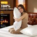 LIANLAM Luxury Goose Feather Down Pillow - 13(1 Pack,Standard(20"x26"))