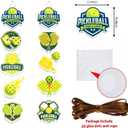 2 x 2Pcs Pickleball Themed Door Hanging Banner Pickleball Porch Sign Door Banner Pickleball Banner Pickleball Birthday Party Decorations for Pickleball Birthday Party Supplies