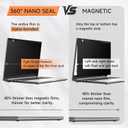 360 Privacy Screen for Laptop 16 Inch 16:10, 4 Way Computer Monitor Privacy Shield, Anti Glare Blue Light Filter Compatible with Lenovo Hp Dell Acer Asus Thinkpad Envy Xps