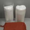 Favoyard Patio Chair Cushions 24 x 24 x 4 Inch Waterproof Outdoor Seat Cushions for Patio Furniture 3-Year Color Fastness Garden Sofa Couch Chair Pads with Handle & Adjustable Straps Set of 2, Spice